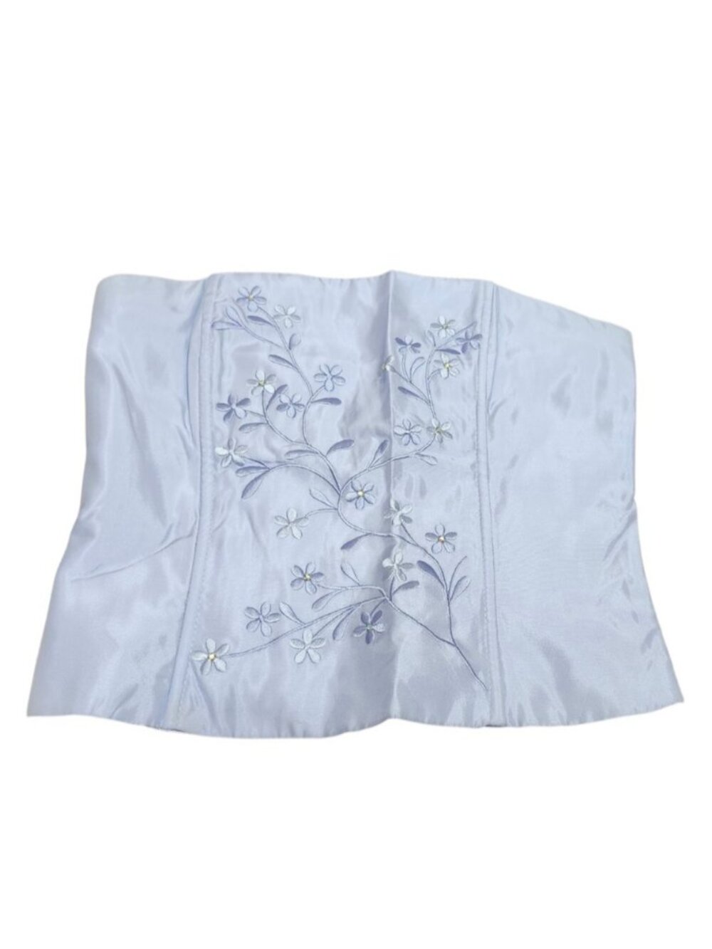 Scott McClintock Platinum 2000 Corset Bustier Top Lavender Embroidered Size 6 - Picture 2 of 9